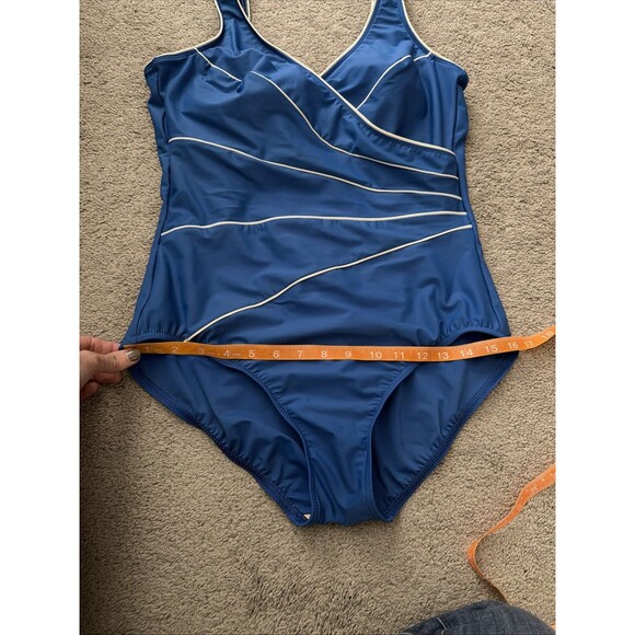 MiracleSuit Horizon One-Piece Swimsuit Blue Slimming Tummy Control *missing size - Picture 9 of 9